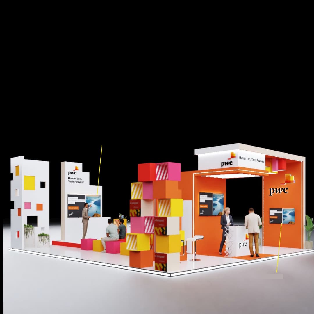 photo maquette du stand PWC