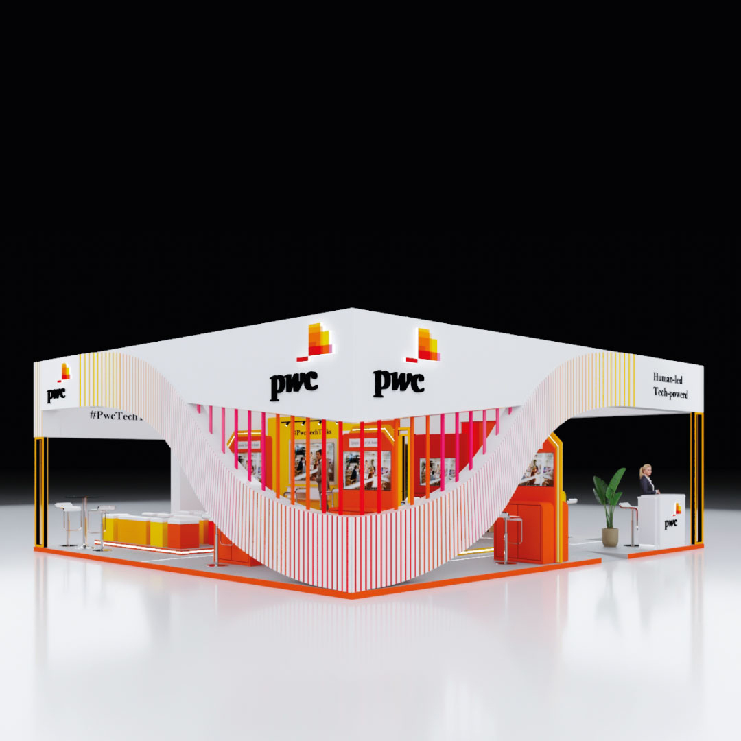 photo maquette du stand PWC